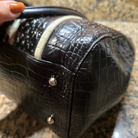 Brahmin Alice Carryall, Black Carlisle,  VGUC - Picture 3 of 12